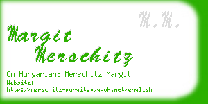 margit merschitz business card